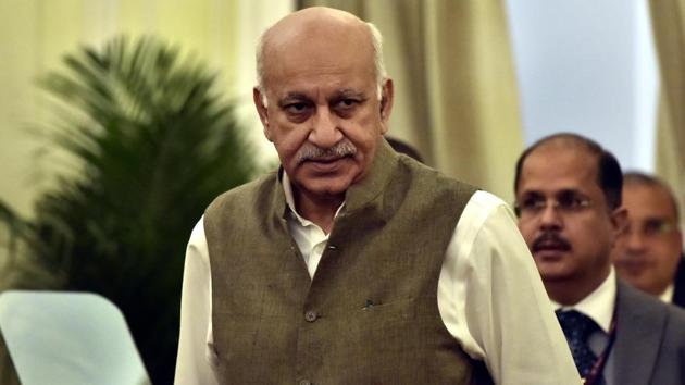 BJP MP MJ Akbar had stepped down as the minister of state for external affairs after journalist Priya Ramani and a number of other women accused him of sexual harassment and inappropriate behaviour at various stages of his journalistic career.(Sonu Mehta/HT PHOTO)