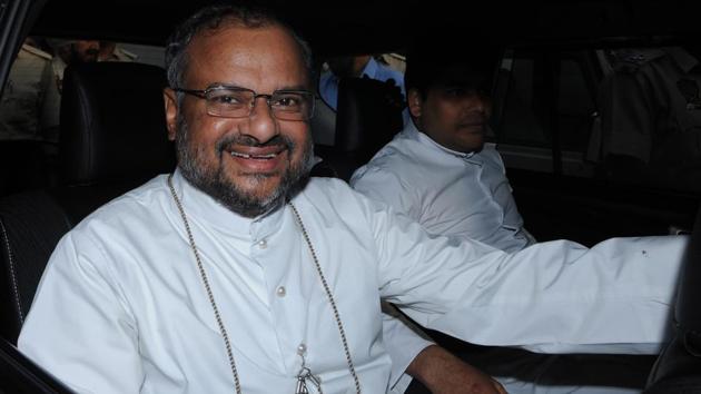 Former bishop Franco Mulakkal in Jalandhar on Wednesday.(HT Photo)