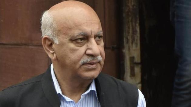 Union minister M J Akbar resigned on Wednesday over sexual harassment allegations(Vipin Kumar/HT PHOTO)