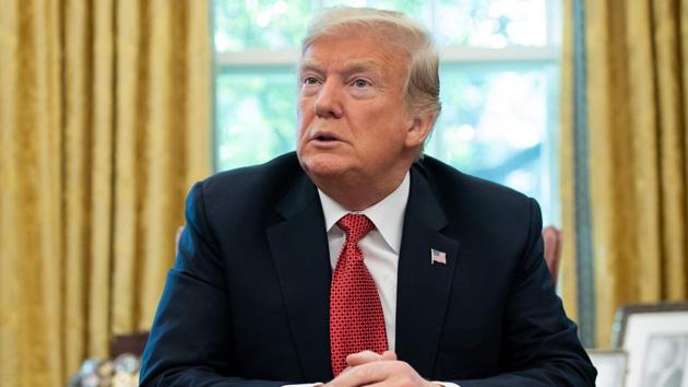 US President Donald Trump speaks in the Oval Office of the White House in Washington, October 17, 2018.(AFP File Photo)