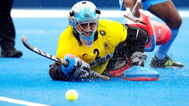 File image of Akash Chikte in action for Indian hockey team.(Hockey India image)