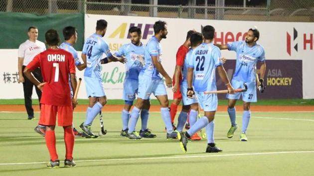 Dilpreet scored three goals (41st, 55th and 57th minute) and was adjudged Man of the Match(Hockey India Twitter)