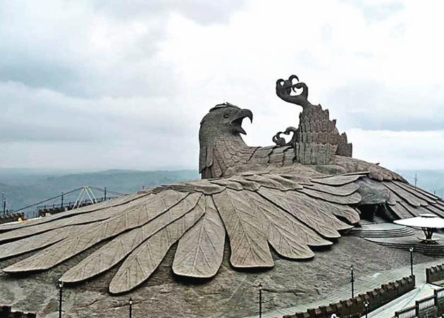 The Jatayu sculpture is the world’s largest bird sculpture The Jatayu sculpture is the world’s largest bird sculpture