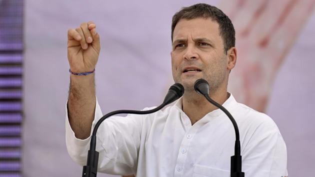 Congress president Rahul Gandhi will address public meetings in TRS bastions Bhainsa in Adilabad district and Kamareddy in north Telangana, and the stronghold of All India Majlis-e-Ittehad-ul Muslimeen (AIMIM), Charminar on Saturday. (PTI) Congress president Rahul Gandhi will address public meetings in TRS bastions Bhainsa in Adilabad district and Kamareddy in north Telangana, and the stronghold of All India Majlis-e-Ittehad-ul Muslimeen (AIMIM), Charminar on Saturday. (PTI)