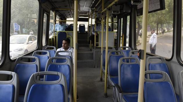 From CCTV cameras to GPS trackers and marshals, the Delhi government’s attempts at making public buses safe for passengers, especially women, have failed to take off. (HT File Photo) From CCTV cameras to GPS trackers and marshals, the Delhi government’s attempts at making public buses safe for passengers, especially women, have failed to take off. (HT File Photo)