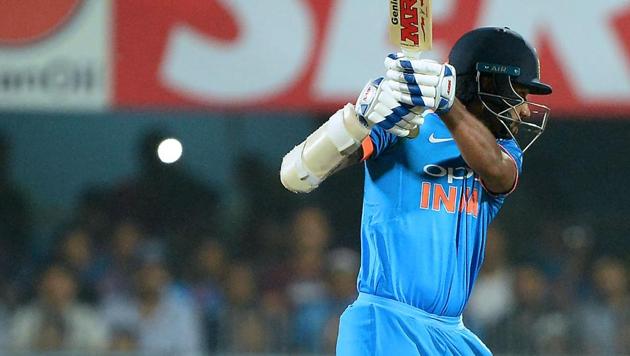 Indian batsman Shikhar Dhawan is bowled out during the first one day international (ODI) cricket match. (AFP)