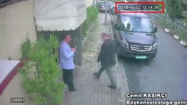 A still image taken from CCTV video and obtained by TRT World claims to show Saudi journalist Jamal Khashoggi as he arrives at Saudi Arabia's consulate in Istanbul, Turkey Oct. 2, 2018. (Reuters TV/via REUTERS)