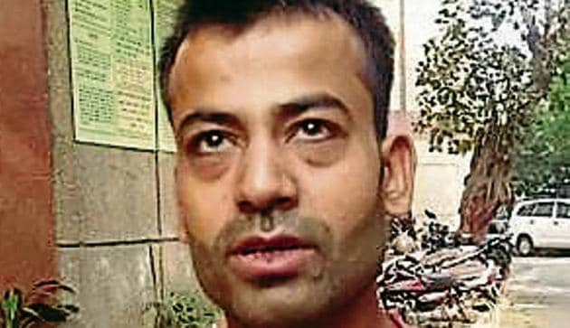 Accused Kamil (pictured), who worked as a peon at a Delhi University college, suspected that his wife Reshma was having an affair, police said.(Delhi Police)