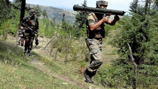 Sunday’s gunfight in Sunderbani sector of Jammu left three Indian soldiers and two Pakistani intruders dead.(PTI/Picture for representation)