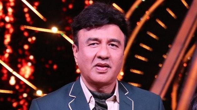 Music composer Anu Malik on the sets of singing reality show Indian Idol 10.(IANS)