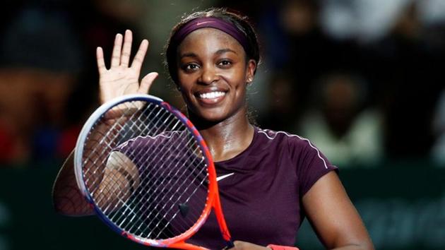 Sloane Stephens of the U.S. celebrates winning her group stage match against Japan's Naomi Osaka .(REUTERS) Sloane Stephens of the U.S. celebrates winning her group stage match against Japan's Naomi Osaka .(REUTERS)