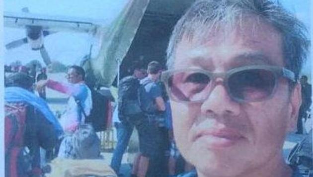 Singaporean paraglider Kok Choonk Na went missing on Monday.(Twitter/ANI Photo)