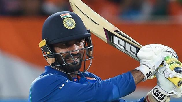 Dinesh Karthik’s 99 went in vain.(AFP)