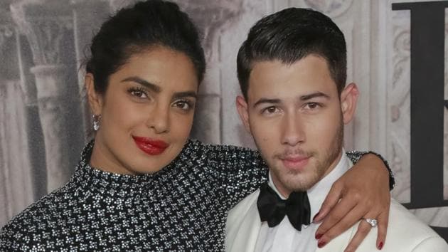 The glamourous couple Priyanka Chopra and Nick Jonas pose at the Ralph Lauren 50th Anniversary Event during New York Fashion Week on Friday in September this year.(AP)