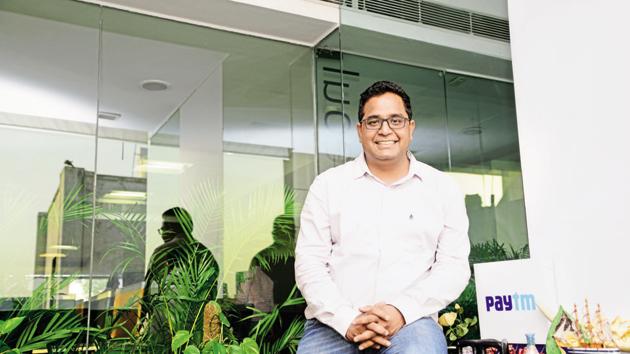 Vijay Shekhar Sharma Founder and CEO,Paytm, photographed in his office at Noida.(Ramesh Pathania/Mint)