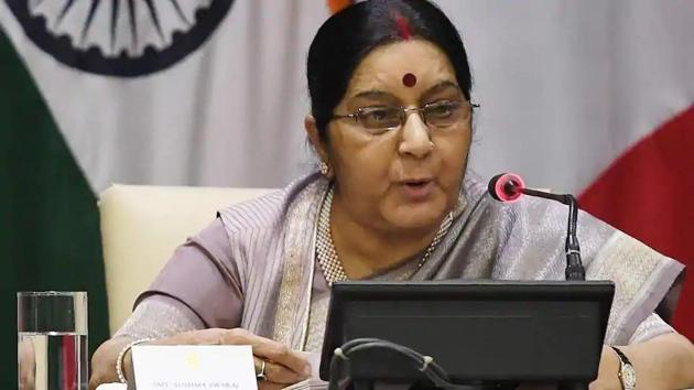 External affairs minister Sushma Swaraj(HT File)