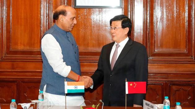 The agreement was signed by Union Home Minister Rajnath Singh and China’s State Councilor and Minister of Public Security Zhao Kezhi.(Chinese embassy) The agreement was signed by Union Home Minister Rajnath Singh and China’s State Councilor and Minister of Public Security Zhao Kezhi.(Chinese embassy)