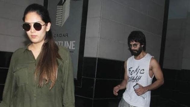 Mira Rajput seen at the Mumbai clinic.(Viral Bhayani)