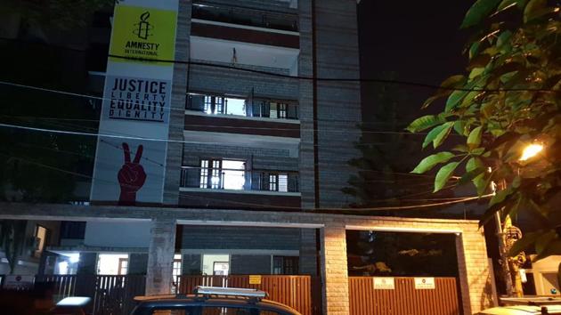 The Amnesty International’s offices in Bengaluru are being raided by the Enforcement Directorate.(HT Photo)