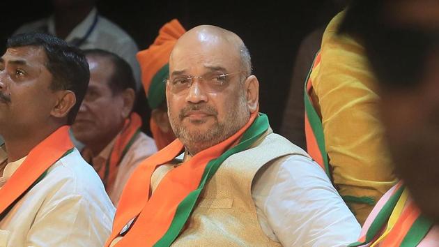 Shah said that the Opposition attempts at cobbling together an alliance to take on a “Modi-fied BJP” was no threat to the party.(HT file photo)