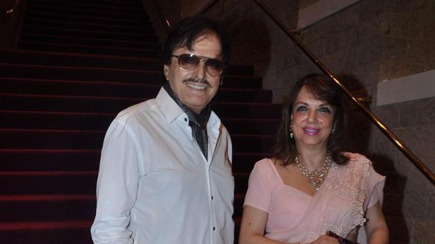 Sanjay Khan with wife Zarine.