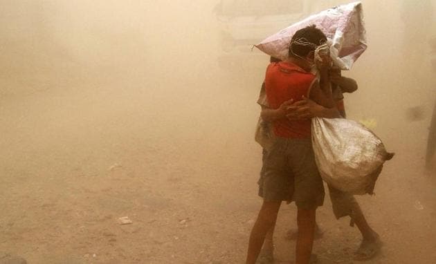 The threat of desertification is real for south Haryana, thanks to decrease in open forest cover in Aravalli range the last three decades. This deforestation of the range — which leads to less moisture in air — leads to sand storms and they might get worse if the pace of degradation continues.(REUTERS)