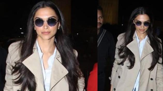 Deepika Padukone has her pap face on as she leaves for Colombo.