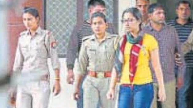 Sonia Dhawan, vice-president and former secretary of Paytm CEO Vijay Shekhar, her husband Roopak Jain, Devendra, a senior manager in administration of Paytm, and Rohit Chomal allegedly tried to extort money from the CEO. (HT photo) Sonia Dhawan, vice-president and former secretary of Paytm CEO Vijay Shekhar, her husband Roopak Jain, Devendra, a senior manager in administration of Paytm, and Rohit Chomal allegedly tried to extort money from the CEO. (HT photo)