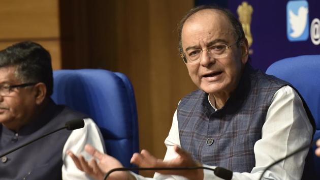 Finance Minsiter Arun Jaitley. (Sanjeev Verma/HT file photo) Finance Minsiter Arun Jaitley. (Sanjeev Verma/HT file photo)