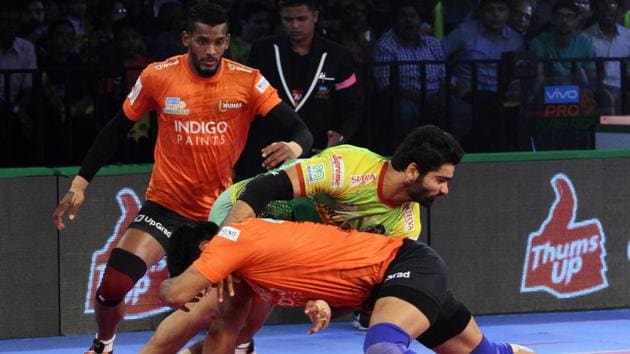 U Mumba are now second in the Zone A table.(Pro Kabaddi)