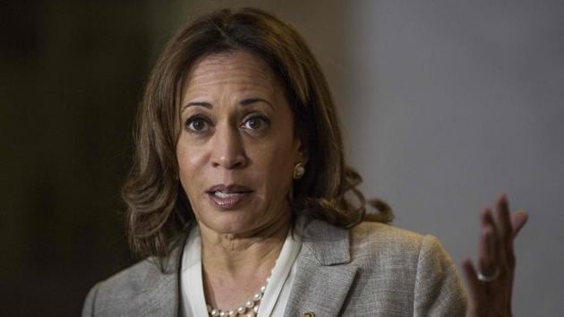 Indian-origin US Senator Kamala Harris became 14th member to received a suspicious package. (AFP File Photo) Indian-origin US Senator Kamala Harris became 14th member to received a suspicious package. (AFP File Photo)