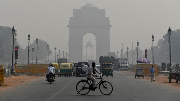The overall air quality index of Delhi was recorded at 381 which falls in the very poor category, the highest of this season and just points below severe pollution level, according to data by the Central Pollution Control Board. (AFP File Photo) The overall air quality index of Delhi was recorded at 381 which falls in the very poor category, the highest of this season and just points below severe pollution level, according to data by the Central Pollution Control Board. (AFP File Photo)