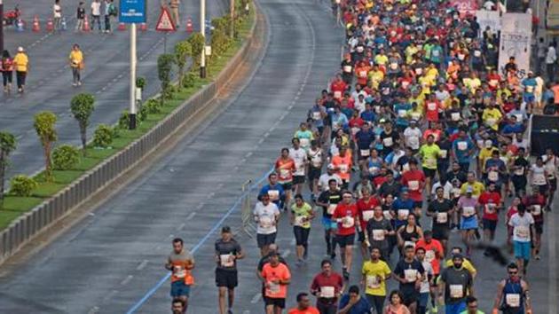 A five-km half marathon was organised from Ramniwas Bagh to Gandhi Circle and a 10-km marathon was organised from Ramniwas Bagh to MNIT. (Picture for representation) A five-km half marathon was organised from Ramniwas Bagh to Gandhi Circle and a 10-km marathon was organised from Ramniwas Bagh to MNIT. (Picture for representation)