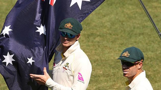 Steve Smith and David Warner of Australia look on during day four of the Fifth Test match in the 2017/18 Ashes Series between Australia and England at Sydney Cricket Ground on January 7, 2018 in Sydney, Australia. (Cricket Australia/Getty Images) Steve Smith and David Warner of Australia look on during day four of the Fifth Test match in the 2017/18 Ashes Series between Australia and England at Sydney Cricket Ground on January 7, 2018 in Sydney, Australia. (Cricket Australia/Getty Images)