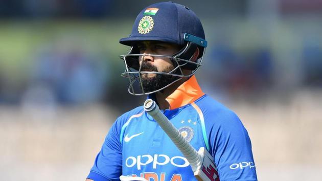 India captain Virat Kohli walks back towards the pavilion. (AFP) 