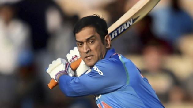 Indian batsman MS Dhoni plays a shot during the 4th ODI cricket match against West Indies at Brabourne Stadium.(AP) Indian batsman MS Dhoni plays a shot during the 4th ODI cricket match against West Indies at Brabourne Stadium.(AP)