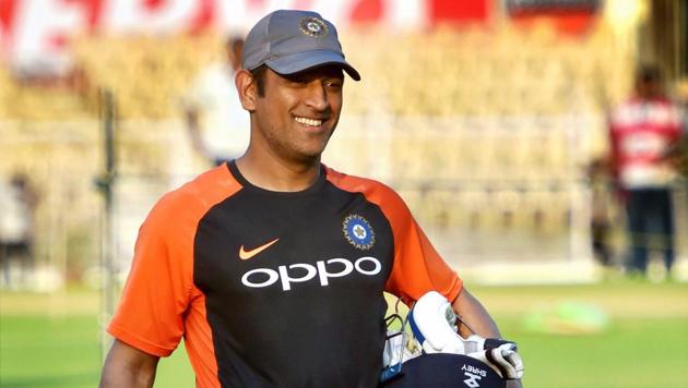 Team India player MS Dhoni during a practice session ahead of 4th ODI cricket match against West Indies, in Mumbai (PTI) Team India player MS Dhoni during a practice session ahead of 4th ODI cricket match against West Indies, in Mumbai (PTI)