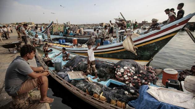 In October 2015, coalition ships and Apaches killed 48 fishermen who were heading to an island some 48 kilometers offshore to rest. The governing body in charge of Red Sea fishing in Yemen, which is currently controlled by the Houthis, says more than 220 fishermen have been killed in more than 70 attacks since the fighting broke out in March 2015. (Hani Mohammed / AP)