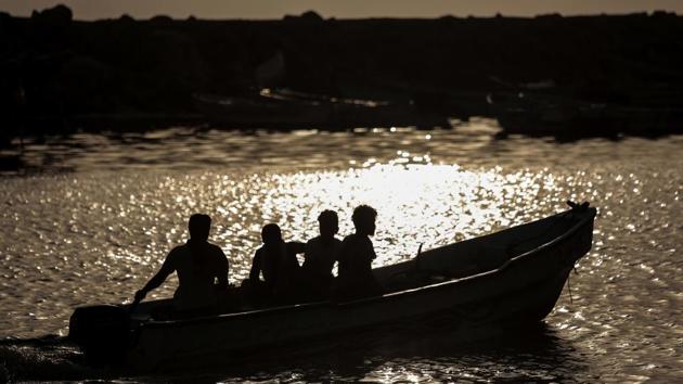 The fishermen used to stay out at sea for 15 days at a time, but now the trips are much shorter, and the catches smaller. The price of fish has gone up, making it too expensive for many Yemenis. “Hunger is harder than fear,” Ahmed said. “It’s scary for me to go out because I don’t know if I will return or not, but how do I live seeing my family not able to feed itself?” (Hani Mohammed / AP)