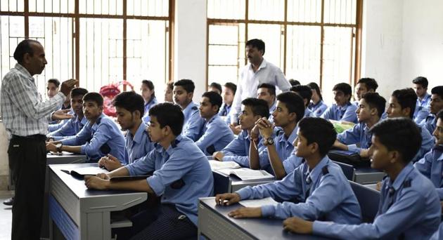 Teachers of government schools in Delhiare demanding safety and security at schools and have announced they will go on ‘indefinite strike’ from November 20. (HT File / Representational Photo) Teachers of government schools in Delhiare demanding safety and security at schools and have announced they will go on ‘indefinite strike’ from November 20. (HT File / Representational Photo)