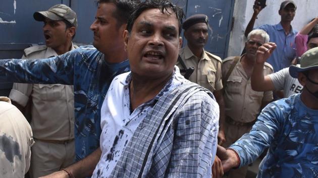 Brajesh Thakur, the main accused of the Muzzaffarpur shelter home scandal, was shifted out of a Bihar jail. (AFP file photo) Brajesh Thakur, the main accused of the Muzzaffarpur shelter home scandal, was shifted out of a Bihar jail. (AFP file photo)