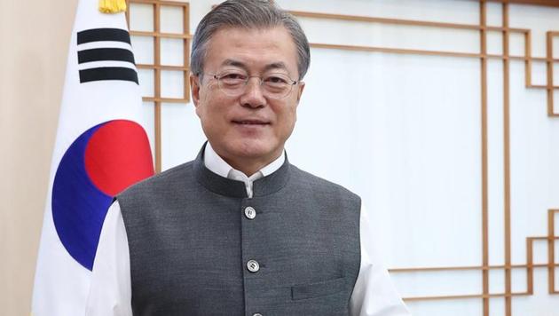 In a series of tweets posted today, President Moon thanked PM Modi for sending him “Modi Vests”. (Twitter/@moonriver365) In a series of tweets posted today, President Moon thanked PM Modi for sending him “Modi Vests”. (Twitter/@moonriver365)