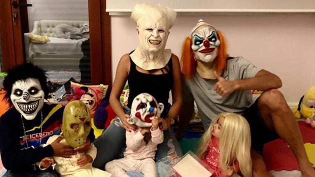 Cristiano Ronldo celebrates Halloween with family. (Twitter (@Cristiano)) Cristiano Ronldo celebrates Halloween with family. (Twitter (@Cristiano))
