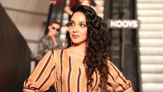 Kiara Advani in Koovs’s latest AW collection at the store launch in Gurgaon.(HT File)