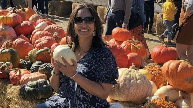 Actor Ashivini Bhave picked pumpkins from ‘The Half Moon Bay Art and Pumpkin Festival’ for Halloween Actor Ashivini Bhave picked pumpkins from ‘The Half Moon Bay Art and Pumpkin Festival’ for Halloween