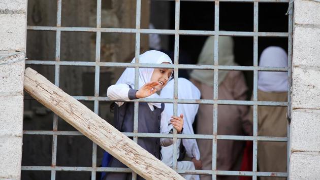 Al-Shorbagy opened the school following the outbreak of war saying he had nowhere to send his own children. However, 500 boys and girls aged between six and 15 signed up for lessons in that first year. (Anees Mahyoub / REUTERS) Al-Shorbagy opened the school following the outbreak of war saying he had nowhere to send his own children. However, 500 boys and girls aged between six and 15 signed up for lessons in that first year. (Anees Mahyoub / REUTERS)