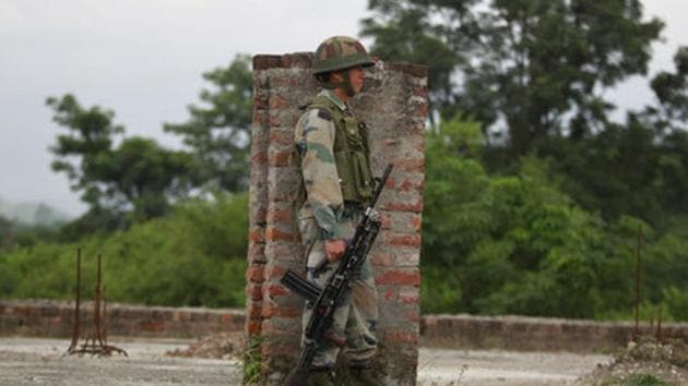 An army soldier near a security check point on the Jammu -Srinagar highway. (AP File Photo) An army soldier near a security check point on the Jammu -Srinagar highway. (AP File Photo)