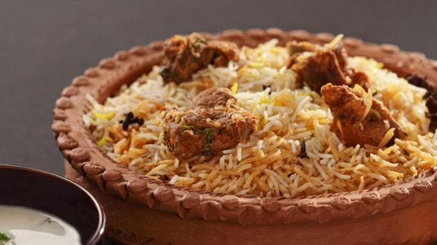 The Telangana chief electoral officer has proposed to political parties that the cost of mutton biryani would be reduced from <span class='webrupee'>?</span>170 to <span class='webrupee'>?</span>140 since money spent on food is also accounted for by the election commission.(Getty Images/iStockphoto)