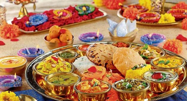 A thali at Khandani Rajdhani. A thali at Khandani Rajdhani.