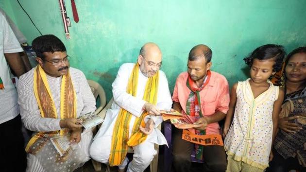 Odisha man who hosted BJP president Amit Shah joins BJD.(HT Photo) Odisha man who hosted BJP president Amit Shah joins BJD.(HT Photo)